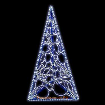 Светодиодная фигура «Ёлка трёхгранная», 130 × 250 × 130 см, 100 Вт, 220 В