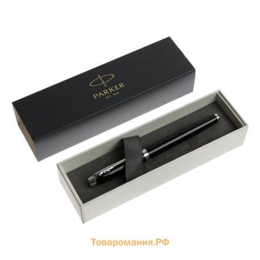 Ручка перьевая Parker IM Core F321 Black CT F, корпус из нержавеющей стали, В ПОДАРОЧНОМ ПАКЕТЕ