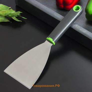 Лопатка - скребок Lime, 23,5×8 см, цвет чёрно-зелёный