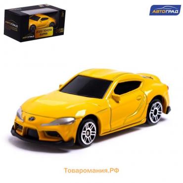 Машина металлическая TOYOTA SUPRA, 1:64, цвет жёлтый