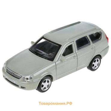 Машина металлическая LADA Priora, 12 см, открываются двери и багажник, инерция, цвет бежевый