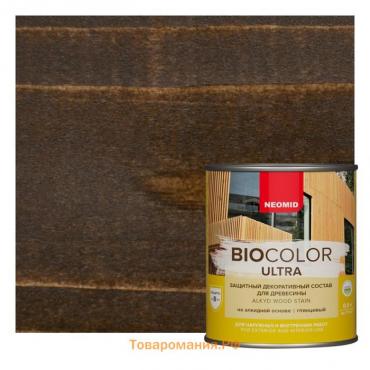 Защитный декоративный состав для древесины NEOMID BioColor ULTRA палисандр глянцевый 0,9л