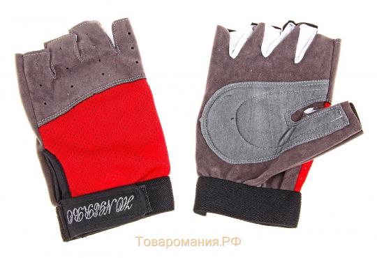 Перчатки спортивные ONLYTOP, р. M, цвет красный