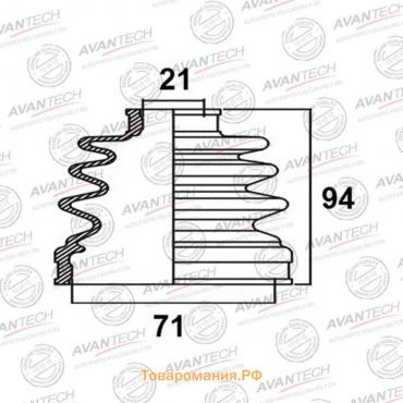 Пыльник привода Avantech BD0702