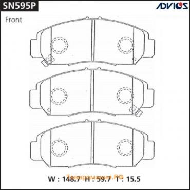 Дисковые тормозные колодки ADVICS SN595P