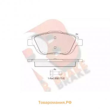 Дисковые тормозные колодки R BRAKE RB1925