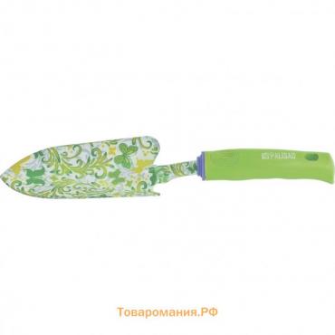 Совок посадочный, длина 33 см, ширина 8 см, стальной, пластиковая ручка, FLOWER GREEN