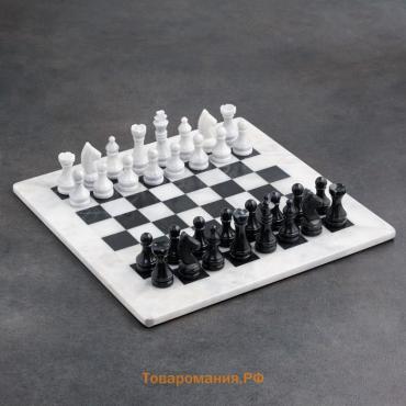 Шахматы «Элит», белый/черный,  доска 40х40 см, оникс