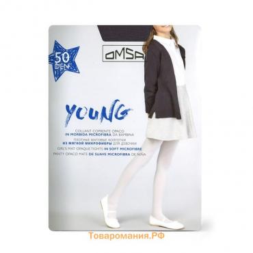 Колготки детские OMSA kids Collant YOUNG 50 Grigio Grafite, размер 6-8