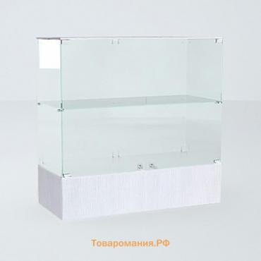 Прилавок П 108, 1020×450×990, ЛДСП, стекло, цвет белый