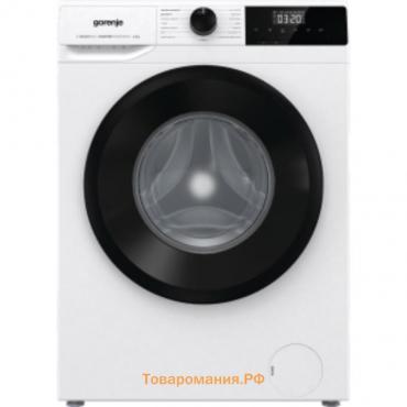 Стиральная машина Gorenje WNHPI60SCSIR, с баком, класс А, 1000 об/мин, до 6 кг, бело-чёрная