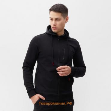 Толстовка мужская, цвет чёрный, размер 56 (3XL)